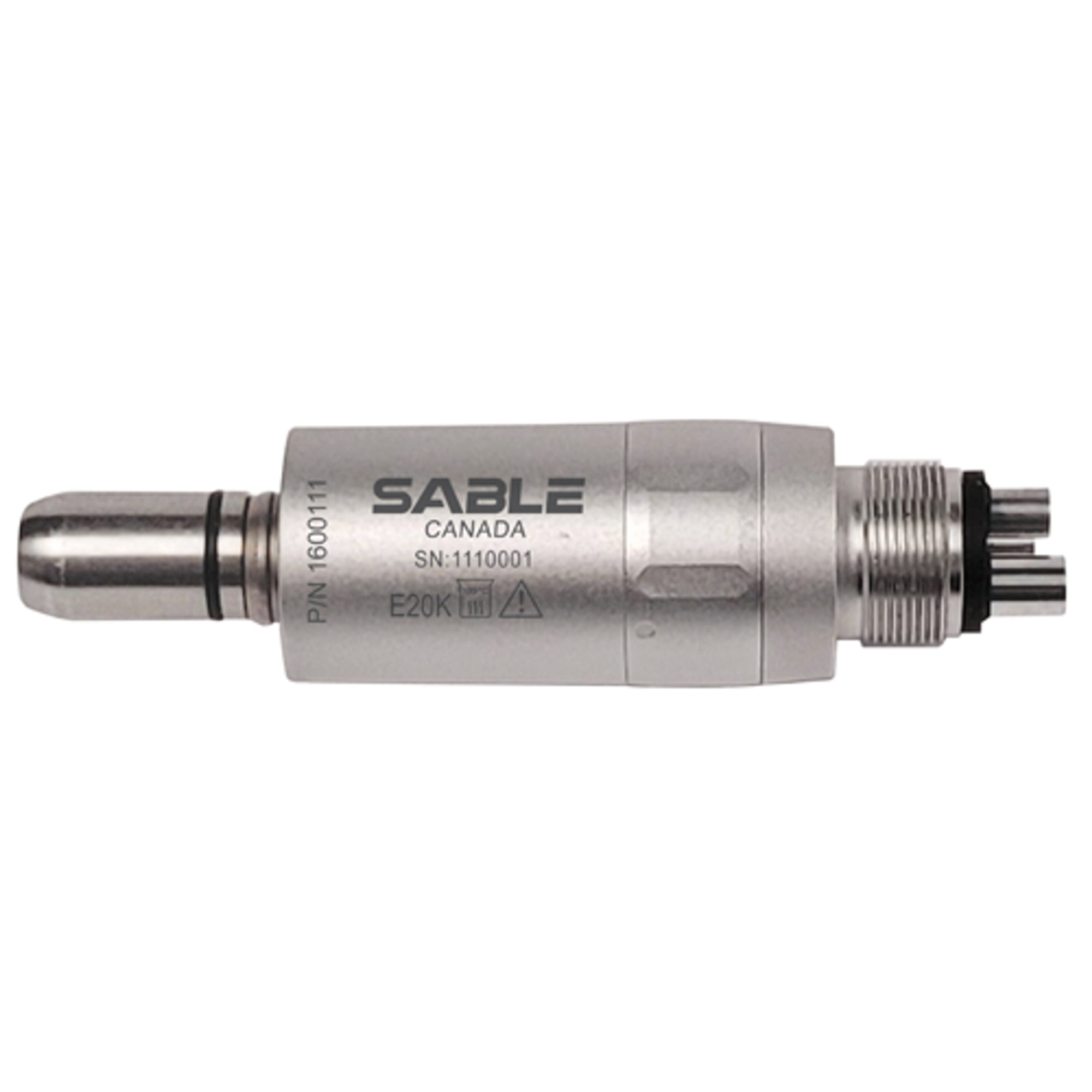 Sable Industries 1600111 20K ISO E-Type Dental Handpiece Air Mini Motor 4 Hole Sable Industries 1600111 20K ISO E-Type Dental Handpiece Air Mini Motor 4 Hole